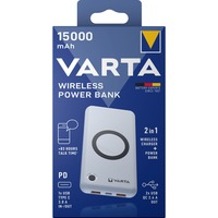 Varta Wireless Powerbank 15.000 bianco