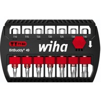 Wiha Set di punte BitBuddy TY-Bits 49mm, 7 pezzi, Set di bit Nero/Rosso