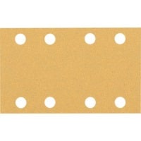 Bosch 2 608 900 879 fornitura per utensili rotanti per molatura/levigatura Legno Carta abrasiva, Foglio abrasivo Carta abrasiva, Legno, Bosch, Marrone, Rettangolare, 80 mm