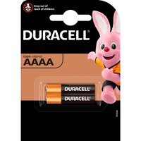 Duracell MX2500 batteria per uso domestico Batteria monouso AAAA Alcalino Batteria monouso, AAAA, Alcalino, 2 pz, Nero, Oro, 18 g