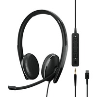 EPOS | SENNHEISER ADAPT 165T USB-C II Auricolare Cablato A Padiglione Ufficio USB tipo-C Nero, Headset Nero, Cablato, Ufficio, 20 - 20000 Hz, 144 g, Auricolare, Nero