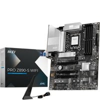 MSI PRO Z890-S WIFI scheda madre Intel Z890 LGA 1851 (Socket V1) ATX Nero/Argento, Intel, LGA 1851 (Socket V1), Intel Core Ultra (Series 2), LGA 1851, 256 GB, DDR5-SDRAM