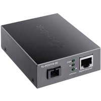 TP-Link TL-FC311A-20 convertitore multimediale di rete 1000 Mbit/s Modalità singola Nero, Trasmettitore audio/video 1000 Mbit/s, IEEE 802.3, IEEE 802.3ab, IEEE 802.3i, IEEE 802.3u, IEEE 802.3x, IEEE 802.3z, Gigabit Ethernet, 10,100,1000 Mbit/s, 1000 Mbit/s, 20000 m