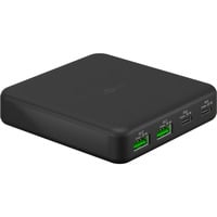 goobay Caricatore da tavolo multiporta USB-C, PD, GaN, 65 watt, Caricabatterie Nero