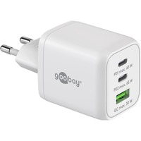 goobay Caricatore rapido USB-C Nano, PD, GaN, 65 watt, Caricabatterie bianco