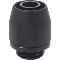 Alphacool Ugello di montaggio HF TPV metallo - 12,7/7,6mm dritto - nero, Connessione Nero