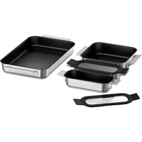 Bosch HEZ9FF040, Set di padelle accaio/Nero