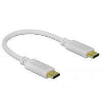 DeLOCK Cavo di ricarica USB, connettore USB-C > connettore USB-C bianco