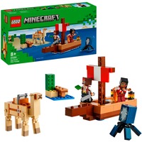 LEGO Minecraft Il viaggio del galeone dei pirati, Giochi di costruzione Set da costruzione, 8 anno/i, Plastica, 166 pz, 254 g