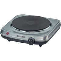 Rommelsbacher Piastra di cottura singola ELTAC EK 18, Piastra riscaldante argento/Nero