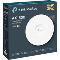 TP-Link Omada EAP620 HD punto accesso WLAN 1201 Mbit/s Bianco Supporto Power over Ethernet (PoE), Punto di accesso 2.4 GHz, 5 GHz, 1201 Mbit/s, SNMP, SNMPv2, SNMPv3, SSH, WEP, WPA-Enterprise, WPA-PSK, WPA2-Enterprise, WPA2-PSK, WPA3, WPA3-PSK, 10,100,1000 Mbit/s