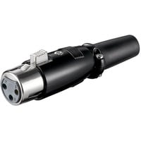 goobay 11680 cavo di collegamento XLR (3-pin) Nero, Frizione Nero, XLR (3-pin), Nero, Femmina, Dritto, Cloruro di polivinile (PVC), Zinco, Oro