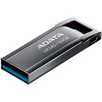 ADATA UR340 unità flash USB 64 GB USB tipo A 3.2 Gen 2 (3.1 Gen 2) Nero, Chiavetta USB nichel, 64 GB, USB tipo A, 3.2 Gen 2 (3.1 Gen 2), 100 MB/s, Cuffia, Nero