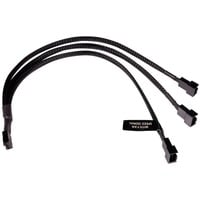 Alphacool Splitter a Y cavo 4 pin a 3x 4 pin PWM, 30 cm, Cavo a Y Nero