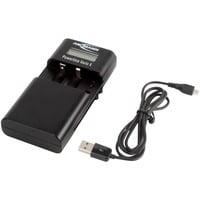 Ansmann Powerline Vario X USB, Caricabatterie Nero, Polimeri di litio (LiPo), Ioni di Litio, Nichel-Metallo Idruro (NiMH), Stilo AA, Mini Stilo AAA