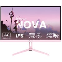 Arozzi Nova 24T1K200, Monitor di gioco fucsia