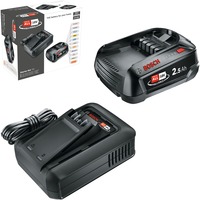 Bosch Set di avviamento batteria 18V 1x 2,5Ah + caricabatterie rapido AL 18V-44 Nero