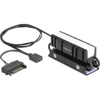 DeLOCK Dissipatore M.2 per SSD 2280, Dissipatore di calore Nero