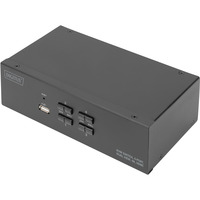 Digitus Switch KVM HDMI 4x 1 Nero