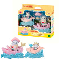EPOCH Traumwiesen Sylvanian Families - Set gioco parco divertimenti Giro sulle onde, Giochi di costruzione 
