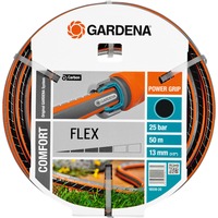 GARDENA 18039-20 pompa da giardino 50 m Nero, Grigio, Arancione, Tubo flessibile Nero/Orange, 50 m, Nero, Grigio, Arancione, Solo tubi di gomma, 25 bar, 1,3 cm, 1/2