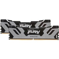 Kingston FURY FURY 96GB 6400MT/s DDR5 CL32 DIMM (Kit da 2) Renegade Silver XMP, Memoria argento/Nero, 96 GB, 2 x 48 GB, DDR5, 288-pin DIMM