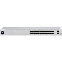 Ubiquiti UniFi USW-24 switch di rete Gestito L2 Gigabit Ethernet (10/100/1000) Argento Gestito, L2, Gigabit Ethernet (10/100/1000), Montaggio rack