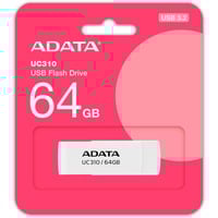 ADATA UC310 unità flash USB 64 GB USB tipo A 3.2 Gen 1 (3.1 Gen 1) Bianco, Chiavetta USB bianco, 64 GB, USB tipo A, 3.2 Gen 1 (3.1 Gen 1), 100 MB/s, Girevole, Bianco