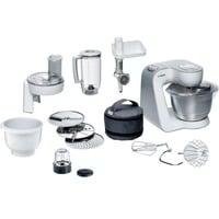 Bosch MUM58257 robot da cucina 1000 W 3,9 L Acciaio inox, Bianco bianco/Argento, 3,9 L, Acciaio inox, Bianco, 1,25 L, Miscelatura, 2,7 kg, Acciaio inox