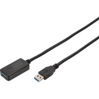 Digitus Cavo di prolunga USB 3.2 Gen 1 attivo, 5 metri Nero
