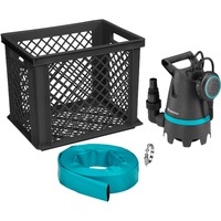 GARDENA Pompa sommersa per acque sporche 10500 BASIC, set alluvione, Pompe immersione e pressione Nero/Turchese