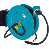 Hazet Avvolgitubo aperto 9040OS-10, 20 metri, Tubo per aria compressa blu