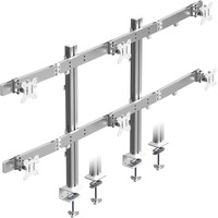 ICY BOX Damond Stand 666, Base per monitor argento