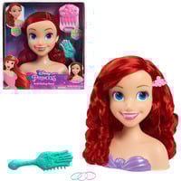 Just Play Disney Princess - Testa per Acconciature Ariel, Testina per trucco/acconciature 