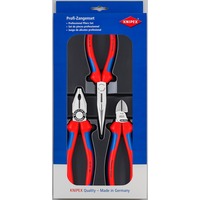 KNIPEX 00 20 11 pinza Set di pinze blu, Set di pinze, Acciaio, Polipropilene (PP), Blu/Rosso, 810 g