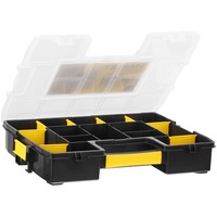 Stanley Borsa porta attrezzi Organizer Sort Master Junior, Cassetta portautensili Nero/Giallo, Scatola per minuteria, Nylon, Nero, Trasparente, Giallo, 67 mm, 375 mm, 292 mm