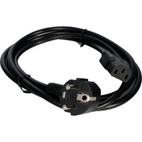 Zebra 112120 Nero 1,8 m Accoppiatore C13 CEE7/4, Cavo Nero, 1,8 m, Accoppiatore C13, CEE7/4