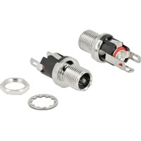 DeLOCK Connettore DC 5,5 x 2,1 x 12,0mm presa da incasso, Spina 