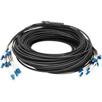 Digitus Cavo universale Breakout in fibra ottica, duplex, connettore LC/UPC, monomodale OS2 Nero