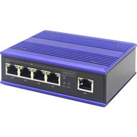 Digitus Switch di rete Fast Ethernet a 4 porte, industriale, Interruttore 