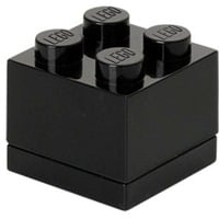 Room Copenhagen LEGO Mini Box 4, Scatola per il pranzo Nero