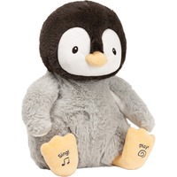 Gund - Kissy Pinguino Peluche Interattivo, Parla e Canta, Italiano e Tedesco, 30.5cm - dai 10 mesi