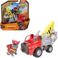 Spin Master Rubble & Crew, Veicolo da lavoro di Charger, Ruspa con artiglio e parti mobili e personaggio da collezione, giocattoli per bambini dai 3 anni in su, veicolo da gioco Rubble & Crew, Veicolo da lavoro di Charger, Ruspa con artiglio e parti mobili e personaggio da collezione, giocattoli per bambini dai 3 anni in su, Camion con gru, 3 anno/i, Plastica, Grigio, Rosso, Giallo