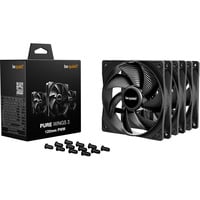 be quiet! Pure Wings 3 120mm PWM 3-Pack, Ventola Nero