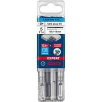 Bosch Expert Punta per martelli SDS plus-7X, Trapano Martello perforatore, Hammer drill bit, 5 mm, 115 mm, Cemento, Pietra, 5 cm