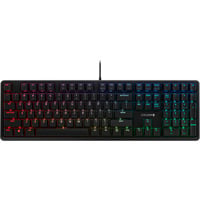 CHERRY G80-3000N RGB tastiera Universale USB QWERTY US International Nero Nero, Cablato, USB, Interruttore a chiave meccanica, QWERTY, LED RGB, Nero