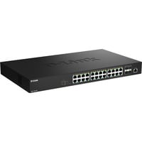 D-Link DMS-1250-28/E switch di rete Gestito L2 2.5G Ethernet (100/1000/2500) Nero, Interruttore Nero, Gestito, L2, 2.5G Ethernet (100/1000/2500), Montaggio rack