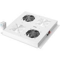 Digitus Unità di ventilazione da tetto per armadi di rete Unique & Varioflex-N e armadi di rete Dynamic Basic e di server, Modulo fan grigio, Grigio, 2 ventola(e), Varioflex-N, Unique Network, Dynamic Basic, 410 mm, 470 mm, 80 mm