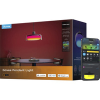 Govee Lampada a sospensione, Luce LED Lampada a soffitto intelligente, Wi-Fi/Bluetooth, Trasparente, 2700 K, 6500 K, 1300 lm