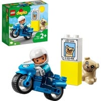 LEGO DUPLO Motocicletta della polizia, Giochi di costruzione Set da costruzione, 2 anno/i, Plastica, 5 pz, 124 g